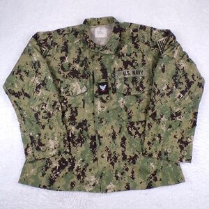 US Navy USN NWU Type III AOR2 Working Uniform Blouse Jacket Size 35-X Short